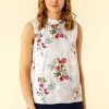 Roman Cream Floral Embroidered Frill Neck Top 1 Roman Cream Floral Embroidered Frill Neck Top -Roman Sales Shop unnamed file 6116