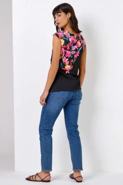 Roman Black Floral Border Print Scuba Top 9 Roman Black Floral Border Print Scuba Top -Roman Sales Shop unnamed file 6175