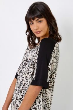 Roman Neutral Abstract Print Contrast Jeresey Top 10 Roman Neutral Abstract Print Contrast Jeresey Top -Roman Sales Shop unnamed file 6186