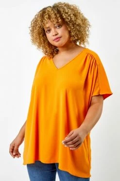 Roman Blue Curve Plain Yoke Detail Swing Top 15 Roman Blue Curve Plain Yoke Detail Swing Top -Roman Sales Shop unnamed file 6269