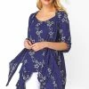 Roman Navy Floral Print Crinkle Tunic 2 Roman Navy Floral Print Crinkle Tunic -Roman Sales Shop unnamed file 6307