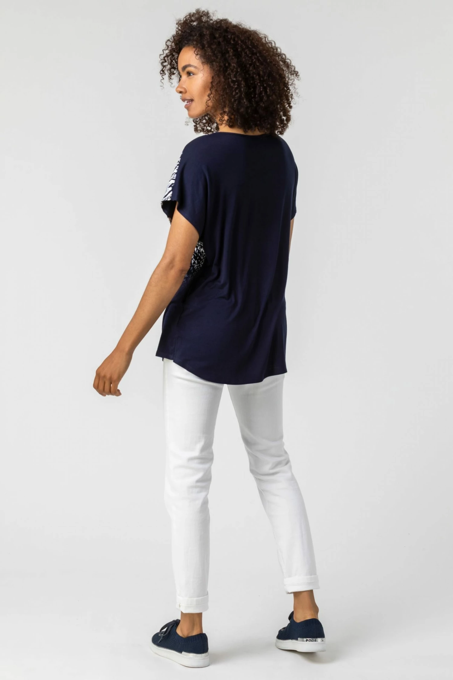 Roman Blue Snake Print Ombre Top 4 Roman Blue Snake Print Ombre Top - Image 2