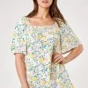 Roman White Curve Ditsy Floral Print Longline Top 1 Roman White Curve Ditsy Floral Print Longline Top -Roman Sales Shop unnamed file 6326