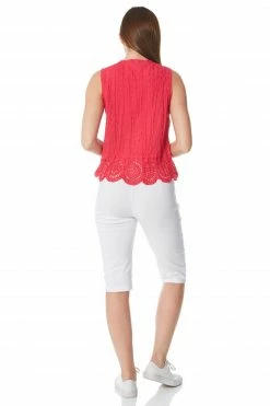 Roman Pink Eyelet Detail Embroidered Crinkle Blouse 7 Roman Pink Eyelet Detail Embroidered Crinkle Blouse -Roman Sales Shop unnamed file 6339