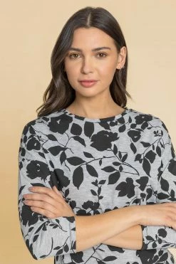 Roman Grey Floral Print Top And Snood 12 Roman Grey Floral Print Top And Snood -Roman Sales Shop unnamed file 6345