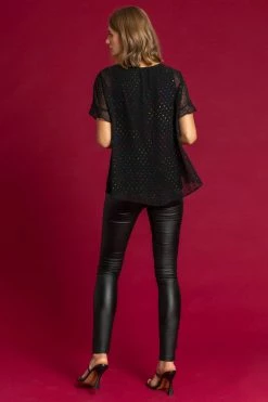 Roman Black Foil Textured Spot Overlay Top 8 Roman Black Foil Textured Spot Overlay Top -Roman Sales Shop unnamed file 6350