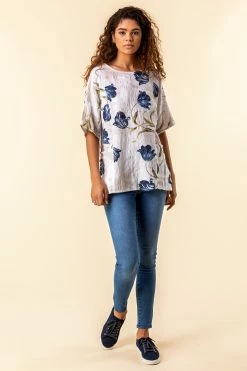 Roman Cream Pocket Detail Flower Print Top 9 Roman Cream Pocket Detail Flower Print Top -Roman Sales Shop unnamed file 6388