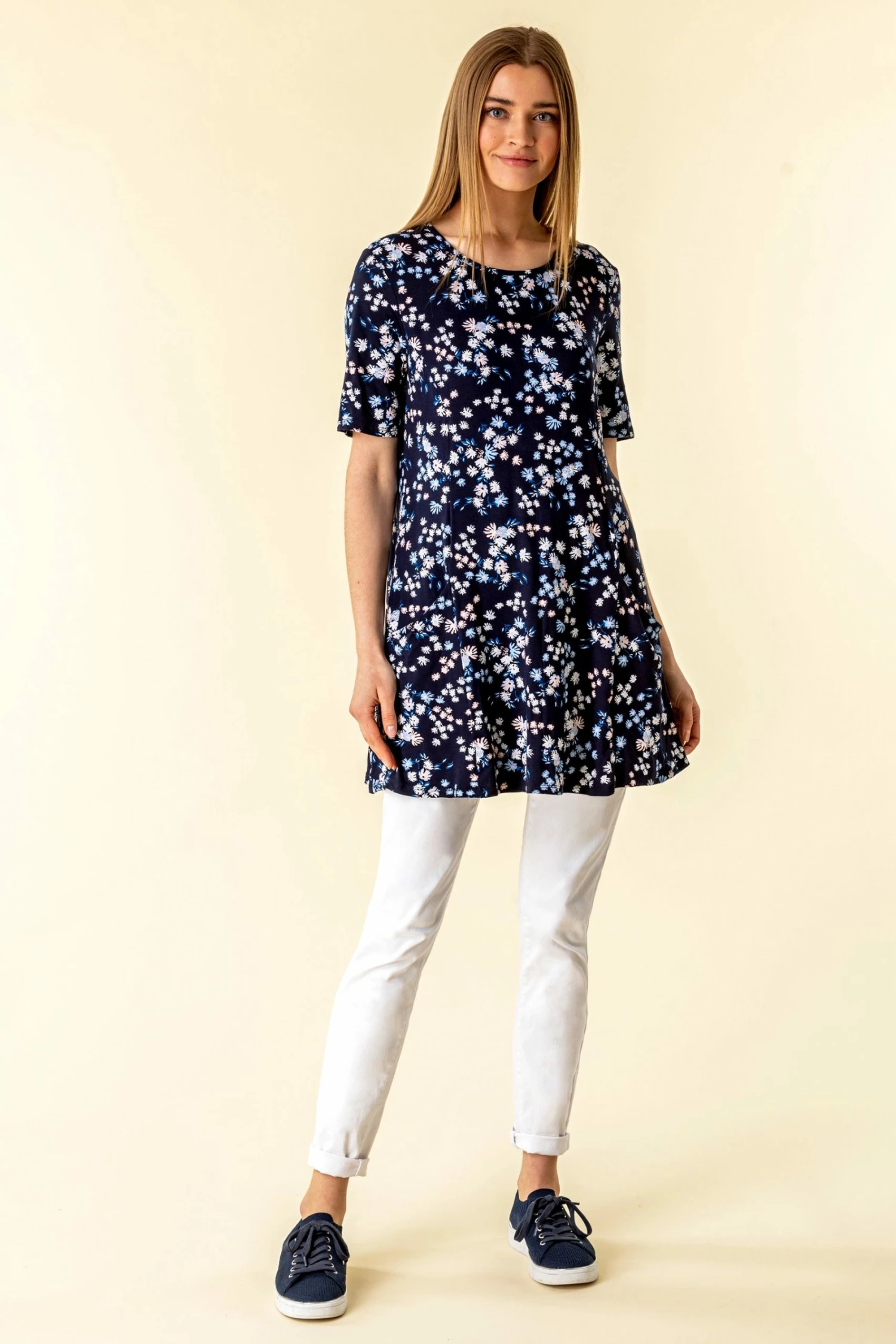 Roman Navy Plain Pocket Swing Top 4 Roman Navy Plain Pocket Swing Top - Image 2