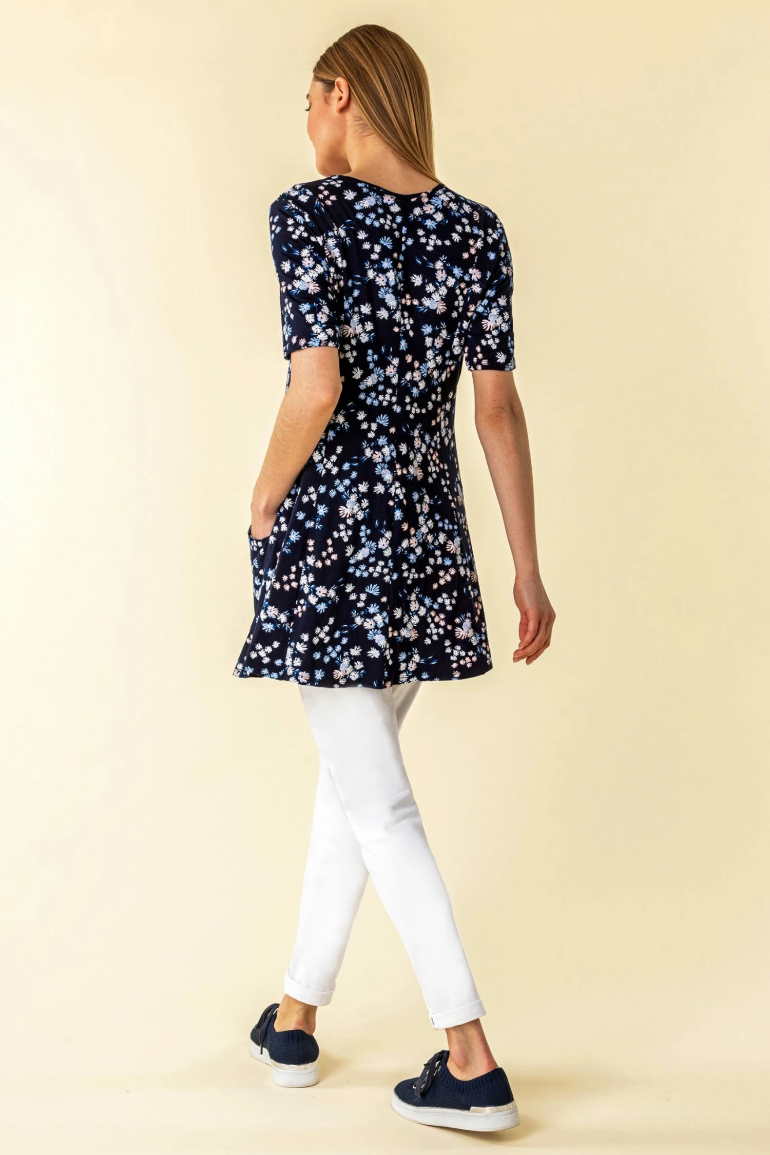 Roman Navy Plain Pocket Swing Top 5 Roman Navy Plain Pocket Swing Top - Image 3