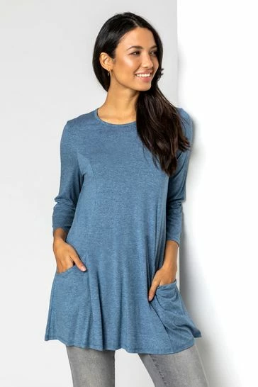 Roman Navy Plain Pocket Swing Top 8 Roman Navy Plain Pocket Swing Top - Image 6