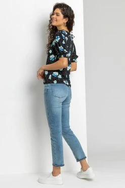 Roman Black Floral Print Frill Neck Top 9 Roman Black Floral Print Frill Neck Top -Roman Sales Shop unnamed file 6507