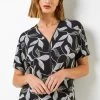 Roman Grey Textured Leaf Print Zip Front Top 2 Roman Grey Textured Leaf Print Zip Front Top -Roman Sales Shop unnamed file 6556