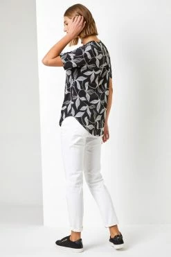 Roman Grey Textured Leaf Print Zip Front Top 10 Roman Grey Textured Leaf Print Zip Front Top -Roman Sales Shop unnamed file 6558