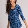 Roman Blue Floral Print Print Cowl Neck Top 2 Roman Blue Floral Print Print Cowl Neck Top -Roman Sales Shop unnamed file 6562