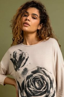 Roman Neutral Floral Diamante Embellished Top 12 Roman Neutral Floral Diamante Embellished Top -Roman Sales Shop unnamed file 6582