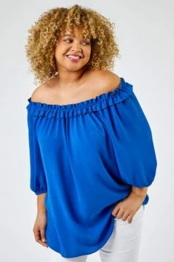 Roman Yellow Curve Frill Detail Bardot Top 13 Roman Yellow Curve Frill Detail Bardot Top -Roman Sales Shop unnamed file 6597