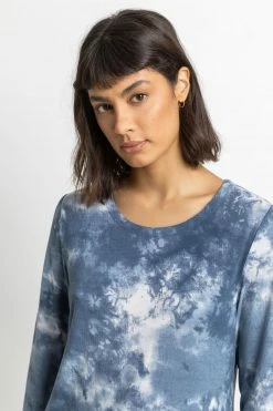 Roman Blue Tie Dye Print Jersey Swing Top 10 Roman Blue Tie Dye Print Jersey Swing Top -Roman Sales Shop unnamed file 6643