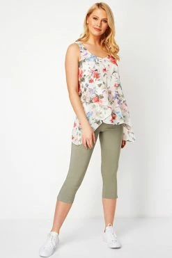 Roman Pink/Red Floral Print Asymmetric Top -Roman Sales Shop unnamed file 6647