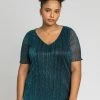Roman Blue Curve Metallic Plisse Top -Roman Sales Shop unnamed file 6650