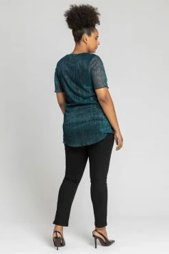 Roman Blue Curve Metallic Plisse Top 9 Roman Blue Curve Metallic Plisse Top -Roman Sales Shop unnamed file 6652