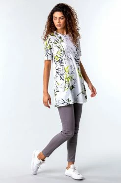 Roman White Floral Print Pocket Swing Top 9 Roman White Floral Print Pocket Swing Top -Roman Sales Shop unnamed file 6657