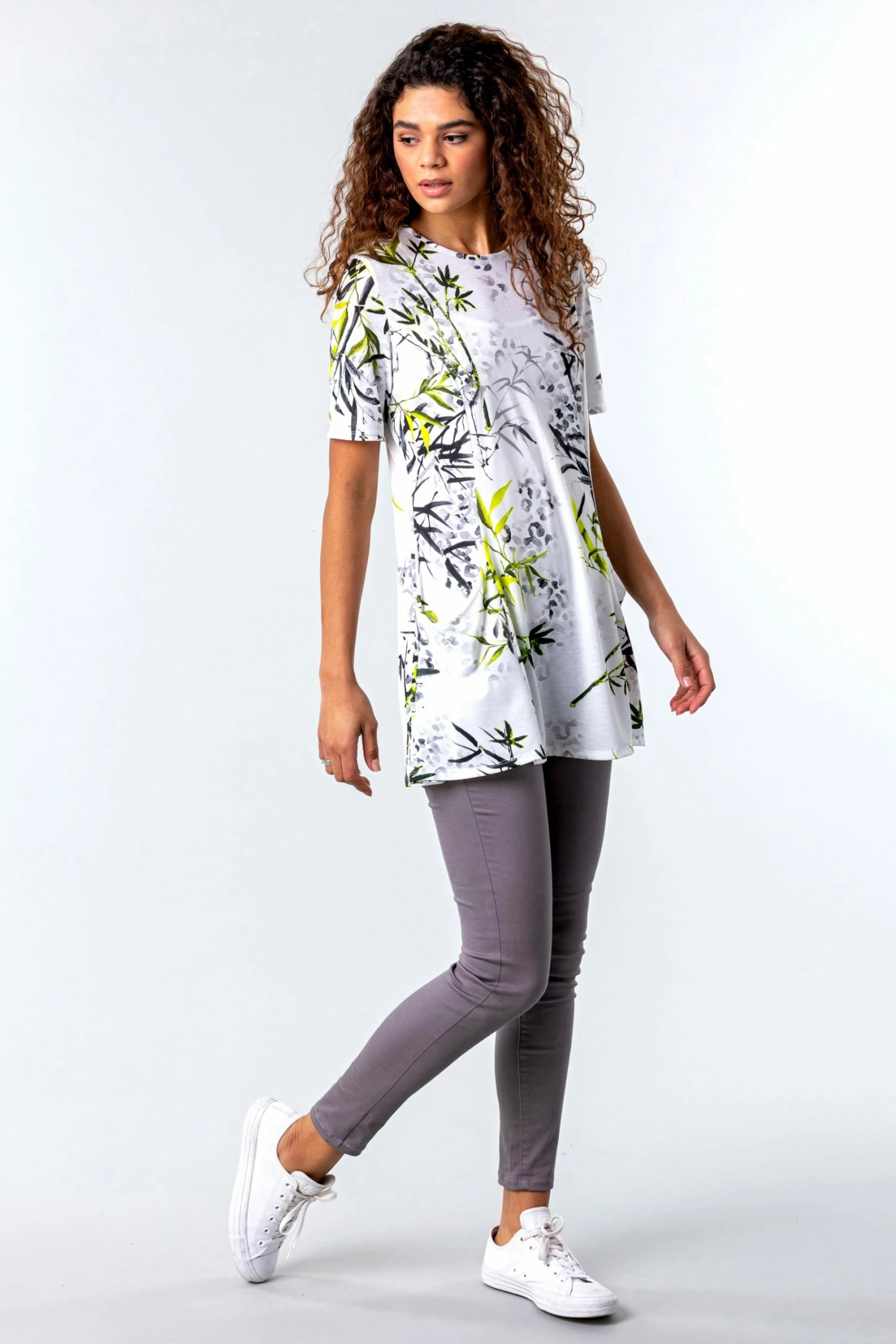 Roman White Floral Print Pocket Swing Top 5 Roman White Floral Print Pocket Swing Top - Image 3