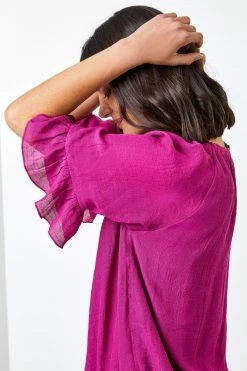 Roman Pink Longline Frill Detail Top 10 Roman Pink Longline Frill Detail Top -Roman Sales Shop unnamed file 6684