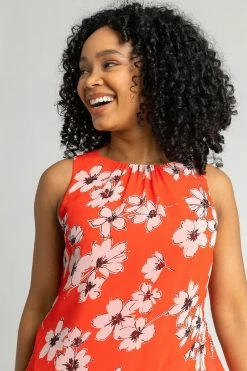 Roman Orange Petite Floral Print Frill Hem Top 10 Roman Orange Petite Floral Print Frill Hem Top -Roman Sales Shop unnamed file 6705