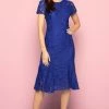 Roman Blue Flute Hem Lace Midi Dress 1 Roman Blue Flute Hem Lace Midi Dress -Roman Sales Shop unnamed file 671