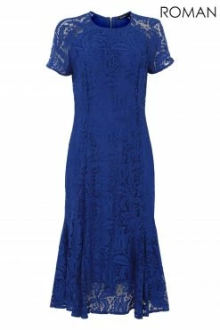 Roman Blue Flute Hem Lace Midi Dress 10 Roman Blue Flute Hem Lace Midi Dress -Roman Sales Shop unnamed file 674