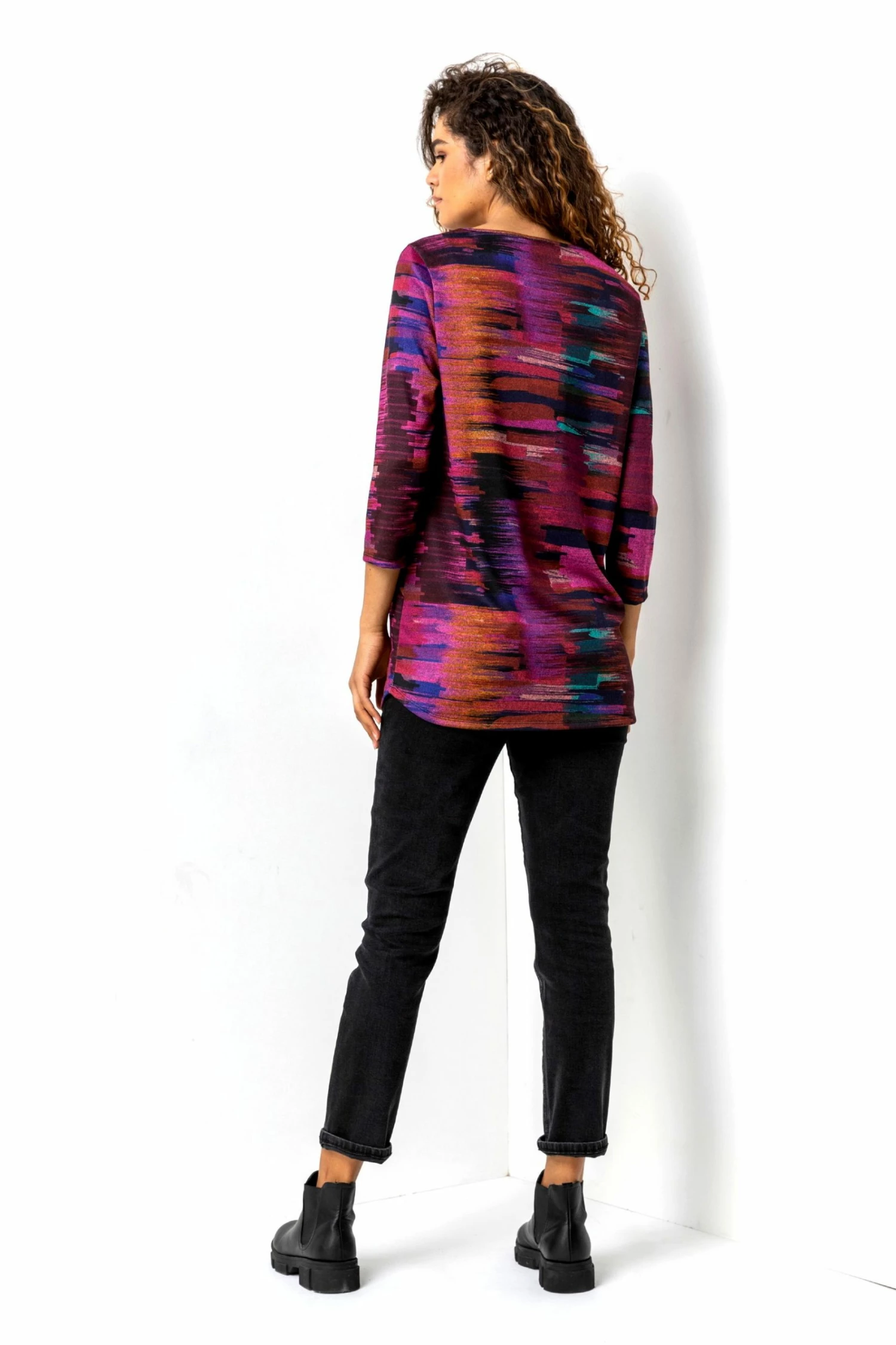 Roman Purple Animal Print Twist Detail Top 5 Roman Purple Animal Print Twist Detail Top - Image 3