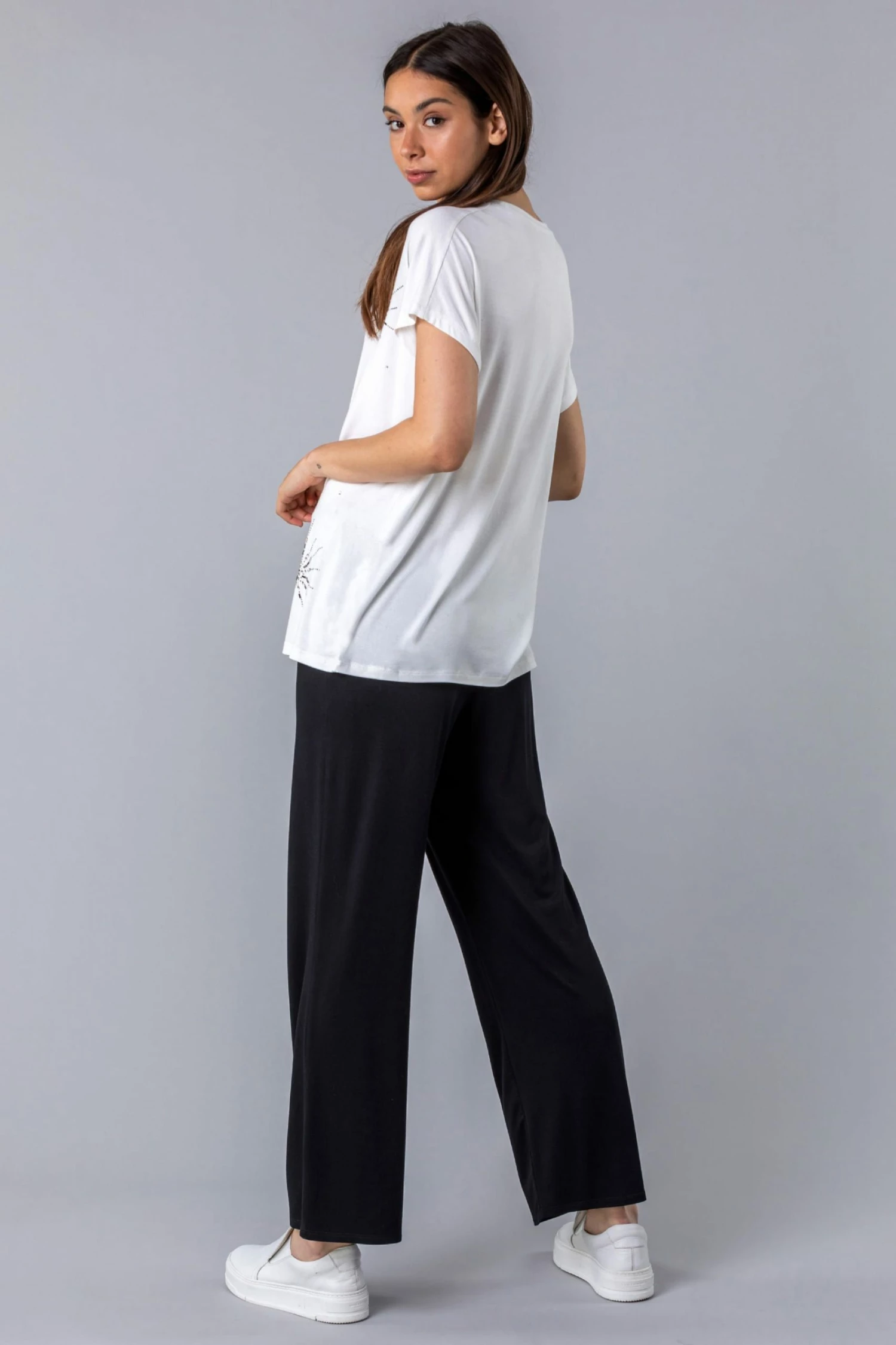 Roman White Sparkle Star Embellished Top 4 Roman White Sparkle Star Embellished Top - Image 2