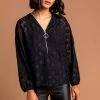 Roman Black Textured Spot Zip Detailed Top 2 Roman Black Textured Spot Zip Detailed Top -Roman Sales Shop unnamed file 6896