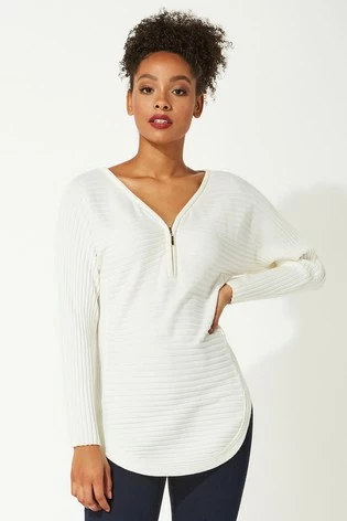 Roman Black Originals Zip Front Textured Top 8 Roman Black Originals Zip Front Textured Top - Image 6