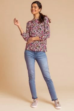 Roman Pink Ditsy Floral Print Jersey Top 9 Roman Pink Ditsy Floral Print Jersey Top -Roman Sales Shop unnamed file 6974