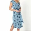 Roman Blue Floral Print Utility Midi Dress 2 Roman Blue Floral Print Utility Midi Dress -Roman Sales Shop unnamed file 707