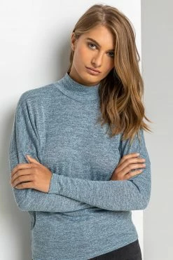 Roman Blue Button Detail Turtle Neck Top 9 Roman Blue Button Detail Turtle Neck Top -Roman Sales Shop unnamed file 7090