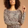 Roman Brown Animal Print Twist Detail Top 2 Roman Brown Animal Print Twist Detail Top -Roman Sales Shop unnamed file 7109