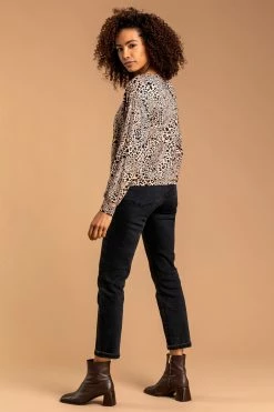 Roman Brown Animal Print Twist Detail Top 9 Roman Brown Animal Print Twist Detail Top -Roman Sales Shop unnamed file 7111