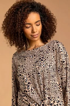 Roman Brown Animal Print Twist Detail Top 10 Roman Brown Animal Print Twist Detail Top -Roman Sales Shop unnamed file 7112