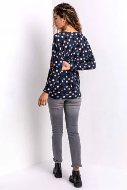 Roman Blue Spot Print Blouson Top 9 Roman Blue Spot Print Blouson Top -Roman Sales Shop unnamed file 7224