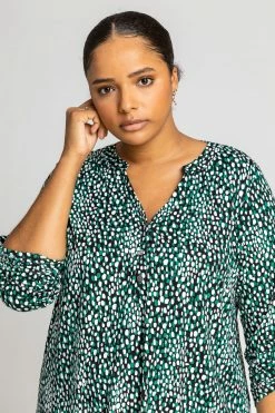 Roman Green Curve Abstract Spot Print Top 10 Roman Green Curve Abstract Spot Print Top -Roman Sales Shop unnamed file 7304