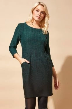 Roman Black Originals Ombre Textured Shift Dress -Roman Sales Shop unnamed file 732