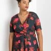 Roman Red Curve Floral Print Wrap Top 2 Roman Red Curve Floral Print Wrap Top -Roman Sales Shop unnamed file 7376