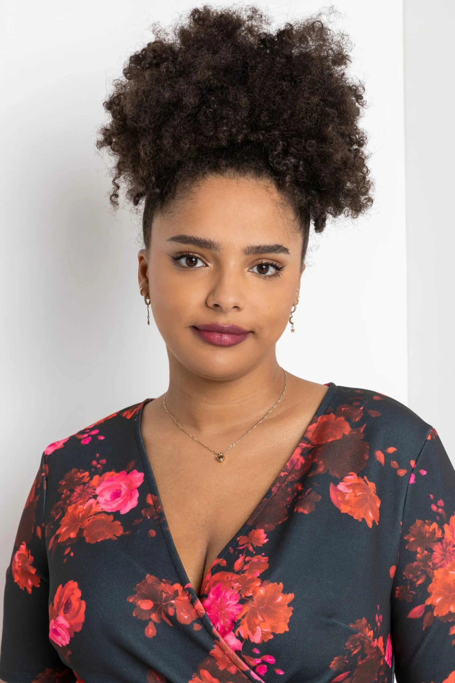 Roman Red Curve Floral Print Wrap Top 6 Roman Red Curve Floral Print Wrap Top - Image 4