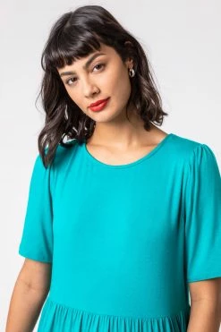Roman Blue Peplum Hem Tiered Smock Top 10 Roman Blue Peplum Hem Tiered Smock Top -Roman Sales Shop unnamed file 7384
