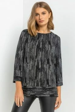 Roman Silver Shimmer Stripe Glitter Top 11 Roman Silver Shimmer Stripe Glitter Top -Roman Sales Shop unnamed file 7439