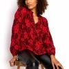 Roman Red Floral Spot Tie Neck Blouse 1 Roman Red Floral Spot Tie Neck Blouse -Roman Sales Shop unnamed file 7440