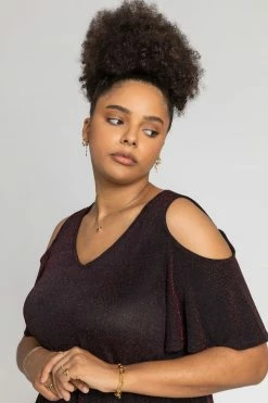 Roman Red Curve Cold Shoulder Shimmer Top 10 Roman Red Curve Cold Shoulder Shimmer Top -Roman Sales Shop unnamed file 7536