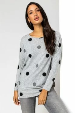 Roman Grey Ditsy Heart Print Square Neck Top 11 Roman Grey Ditsy Heart Print Square Neck Top -Roman Sales Shop unnamed file 7542